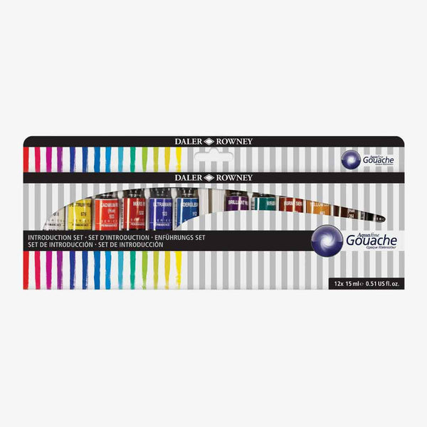 Daler Rowney : Aquafine Watercolor : 8ml : Introduction Set of 12