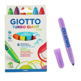 Giotto Turbo Giant Fluorescent Color Markers Set Of 6