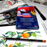 Derwent Chromaflow Pencils 12 Tin