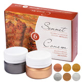 Sonnet Metallic Gouache Colors Set Of 6x20ml