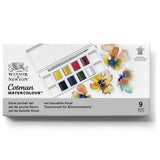 Winsor Newton Cotman Water Colour 8 Half Pen Floral Pocket Set