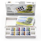 Winsor Newton Cotman Water Colour 8 Half Pen Landscape Pocket Set