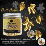 Keep Smiling Metallic Foil Flakes Golden Leafs