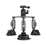 TELESIN Car Mount Triple Suction Cup Mount for Gopro HERO 10 9 8