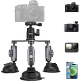 TELESIN Car Mount Triple Suction Cup Mount for Gopro HERO 10 9 8