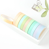 Cute Solid Color Washi Tape Set of 12