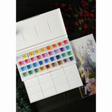 White Nights Artist Watercolor set of 36 Full Pans IWS Plastic Box