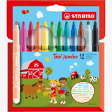 Extra-thick fibre-tip pen STABILO Trio Jumbo