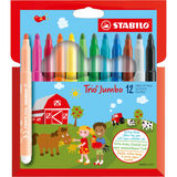 Extra-thick fibre-tip pen STABILO Trio Jumbo