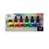 Mont Marte Fluoro Acrylic Ink Premium 6pc x 20ml