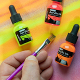 Mont Marte Fluoro Acrylic Ink Premium 6pc x 20ml