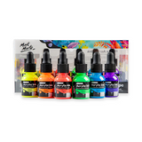 Mont Marte Fluoro Acrylic Ink Premium 6pc x 20ml