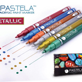 ST Pastela Acrylic Metallic Marker Set of 6 ( 0.7 mm )