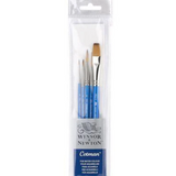 Winsor & Newton High Quality Synthetic Mix Design Cotman Sr 111 Brush Set of 5 pc