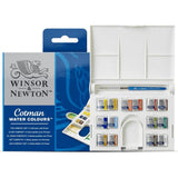 Winsor Newton Compact Set of 14 Half Pans with Brush