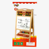 Wooden Preschool Education Two Sided Fold Drawing Board