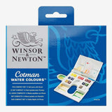 Winsor Newton Compact Set of 14 Half Pans with Brush