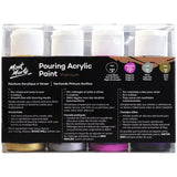 Mont Marte Premium Pouring Acrylic Paint 60ml Set Of 4 Cosmic