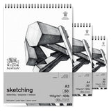 Winsor & Newton Spiral Sketch Pads Extra White 50 Sheets