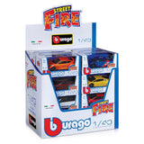 BBURAGO STREET FIRE COLLEZIONE ASSORTED 1:43 - thestationerycompany.pk