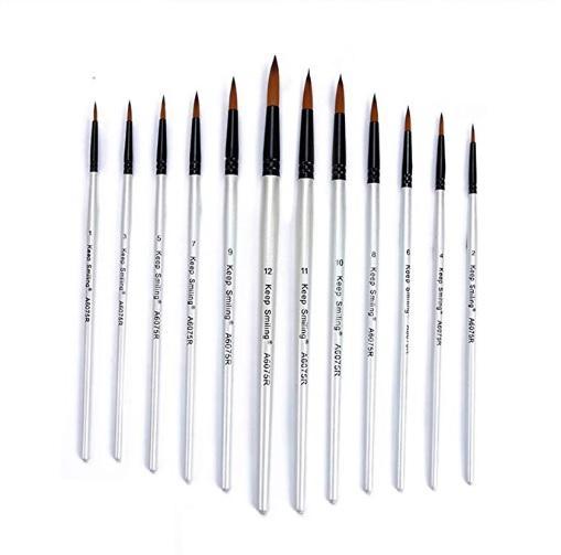 Keep Smiling Professional Fine Tip Paint Brush Sets ...