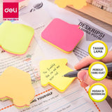 Deli EA03102 Shaped Sticky Notes Neon Color - thestationerycompany.pk